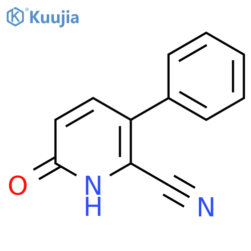 2-Pyridinecarbonitrile, 1,6-dihydro-6-oxo-3-phenyl- structure