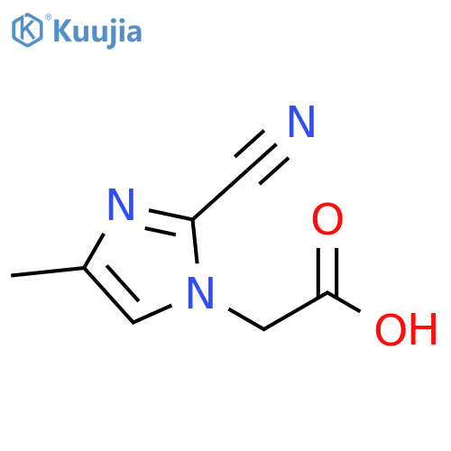 2-(2-cyano-4-methyl-1H-imidazol-1-yl)acetic acid structure