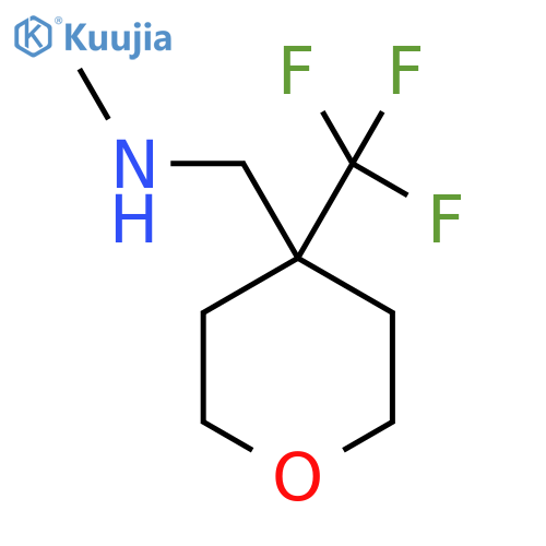 N-Methyl-1-(4-(trifluoromethyl)tetrahydro-2H-pyran-4-yl)methanamine structure