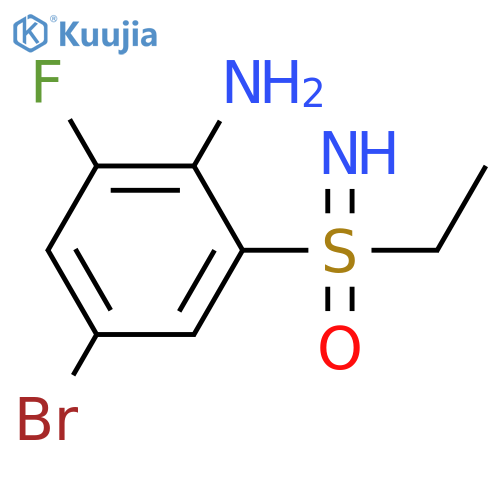(2-amino-5-bromo-3-fluorophenyl)(ethyl)imino-lambda6-sulfanone structure