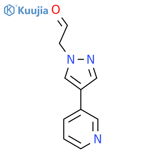 2-(4-(Pyridin-3-yl)-1H-pyrazol-1-yl)acetaldehyde structure