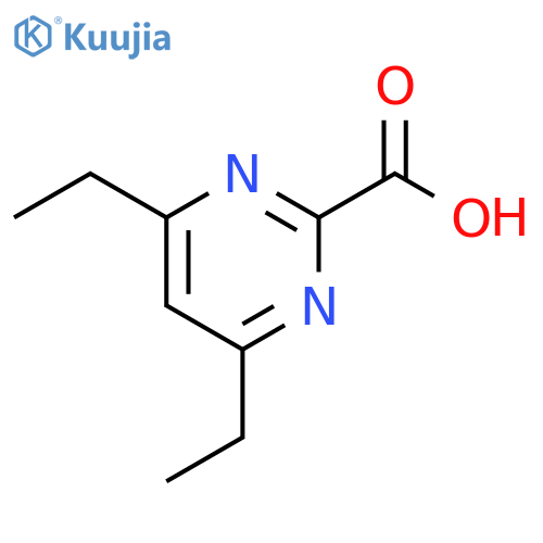 2-Pyrimidinecarboxylic acid, 4,6-diethyl- structure