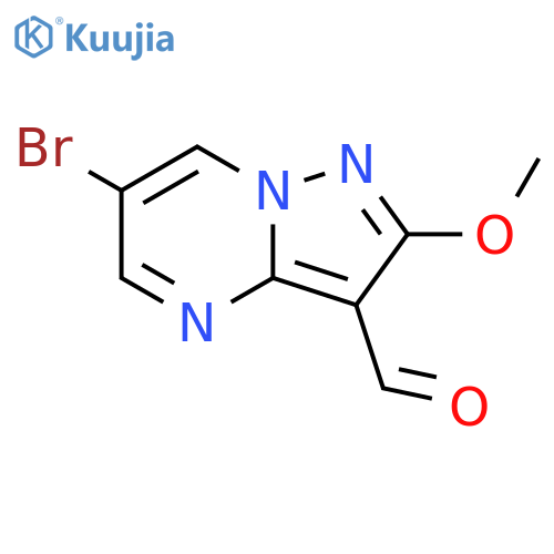 6-bromo-2-methoxypyrazolo[1,5-a]pyrimidine-3-carbaldehyde structure