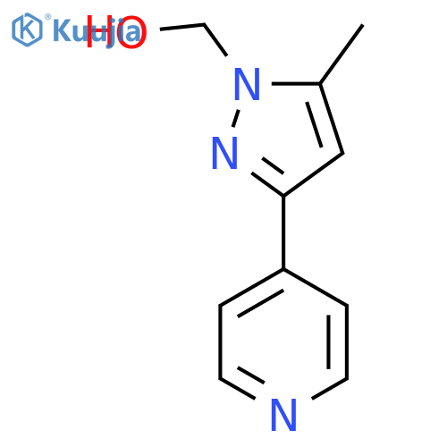 (5-methyl-3-(pyridin-4-yl)-1H-pyrazol-1-yl)methanol structure