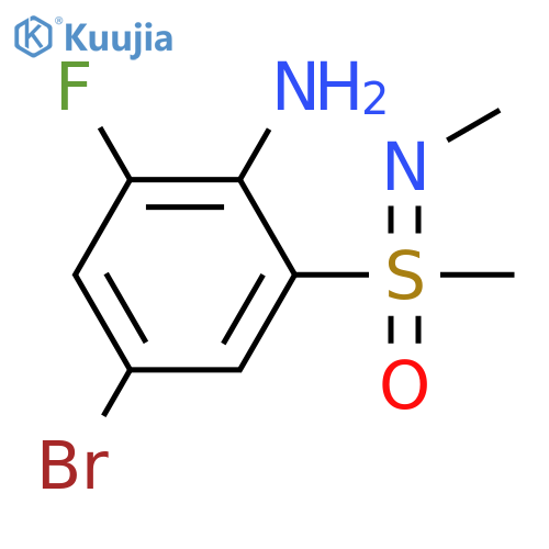 4-bromo-2-fluoro-6-methyl(methylimino)oxo-lambda6-sulfanylaniline structure