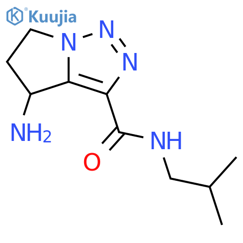 4-amino-N-(2-methylpropyl)-4H,5H,6H-pyrrolo1,2-c1,2,3triazole-3-carboxamide structure