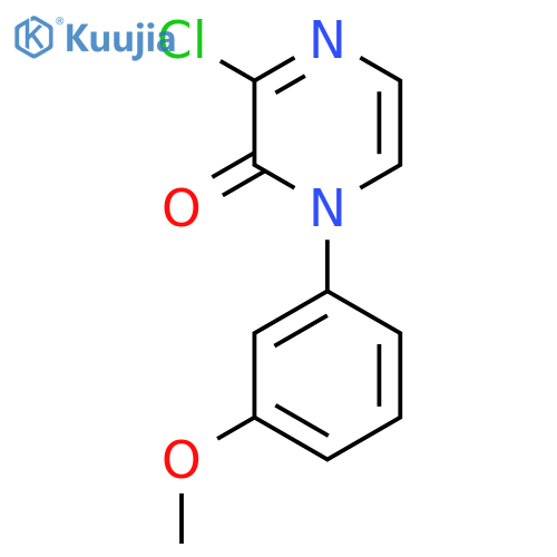 3-chloro-1-(3-methoxyphenyl)pyrazin-2(1H)-one structure