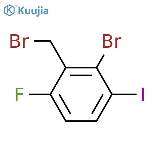 3-Bromo-2-(bromomethyl)-1-fluoro-4-iodobenzene structure