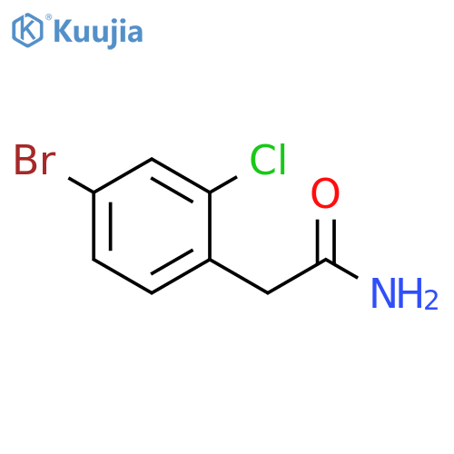 2-(4-bromo-2-chlorophenyl)acetamide structure