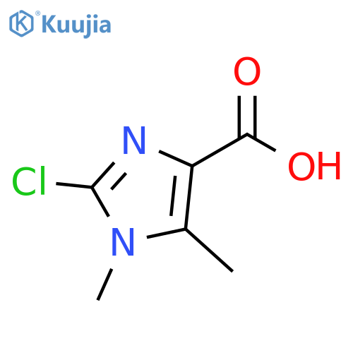 2-Chloro-1,5-dimethylimidazole-4-carboxylic acid structure