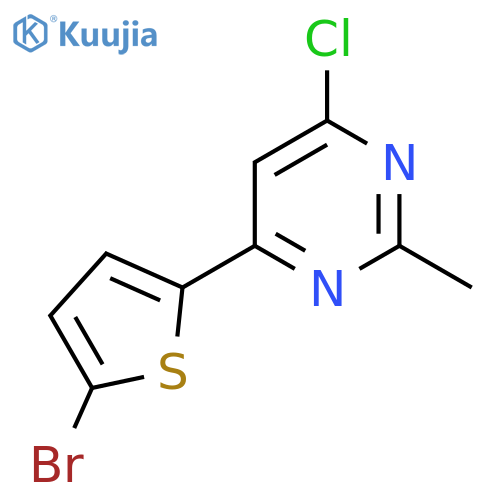 4-(5-Bromothiophen-2-yl)-6-chloro-2-methylpyrimidine structure