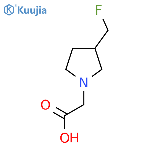 2-(3-(Fluoromethyl)pyrrolidin-1-yl)acetic acid structure