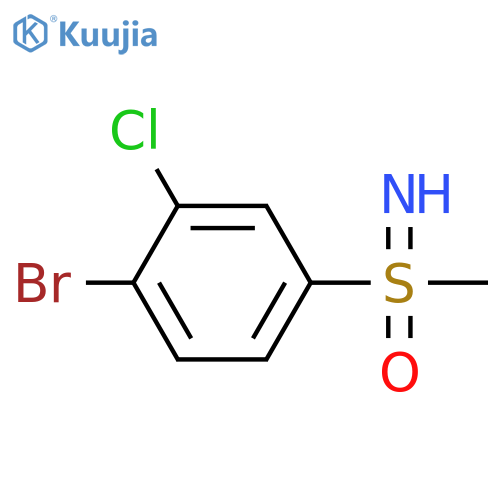 (4-bromo-3-chlorophenyl)(imino)methyl-lambda6-sulfanone structure