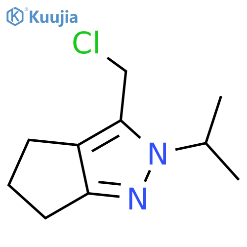 3-(Chloromethyl)-2-isopropyl-2,4,5,6-tetrahydrocyclopenta[c]pyrazole structure