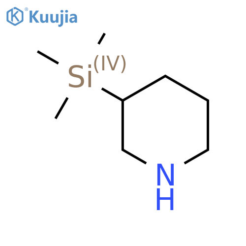 Trimethyl(piperidin-3-yl)silane structure