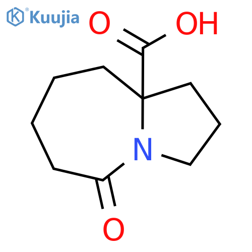 5-Oxohexahydro-1H-pyrrolo[1,2-a]azepine-9a(5H)-carboxylic acid structure
