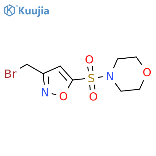 4-{3-(bromomethyl)-1,2-oxazol-5-ylsulfonyl}morpholine structure