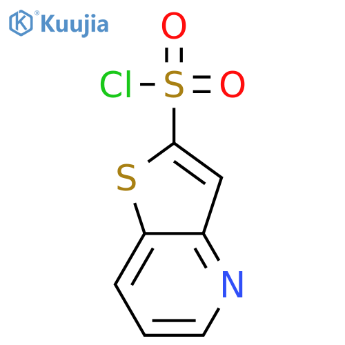 thieno3,2-bpyridine-2-sulfonyl chloride structure