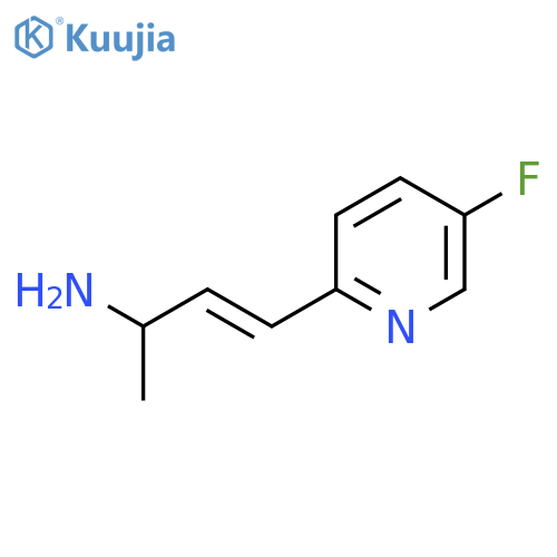 4-(5-fluoropyridin-2-yl)but-3-en-2-amine structure