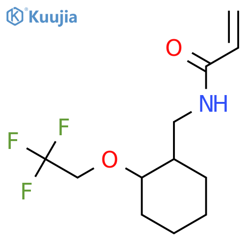 N-{2-(2,2,2-trifluoroethoxy)cyclohexylmethyl}prop-2-enamide structure