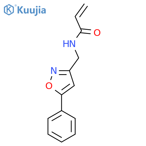 N-(5-phenyl-1,2-oxazol-3-yl)methylprop-2-enamide structure