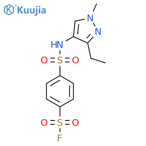 4-[(3-ethyl-1-methyl-1H-pyrazol-4-yl)sulfamoyl]benzene-1-sulfonyl fluoride structure