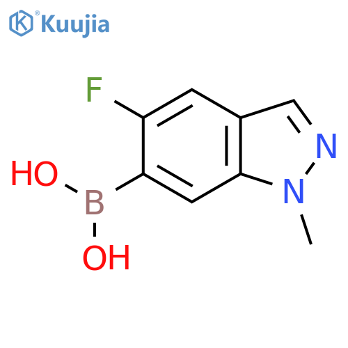 5-Fluoro-1-methyl-1H-indazol-6-yl-6-boronic Acid structure
