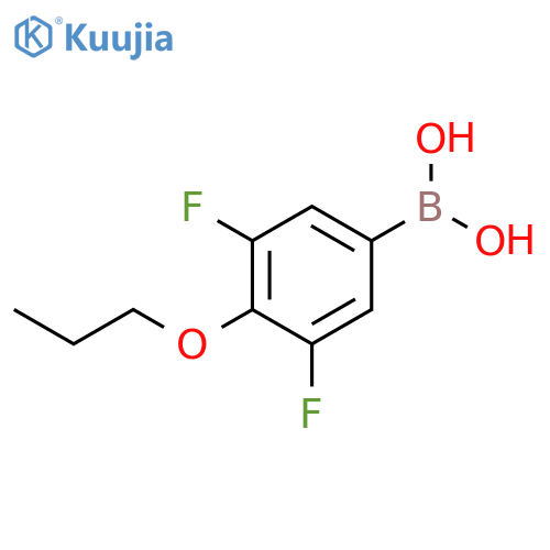 3,5-Difluoro-4-propoxyphenylboronic acid structure