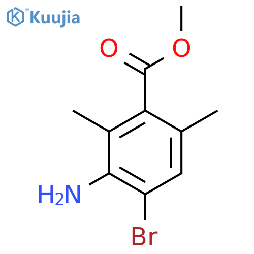 Methyl 3-amino-4-bromo-2,6-dimethylbenzoate structure