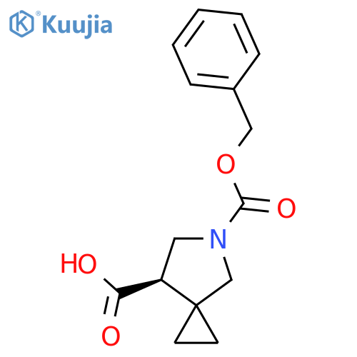 (R)-5-Cbz-5-Aza-spiro[2.4]heptane-7-carboxylic acid structure