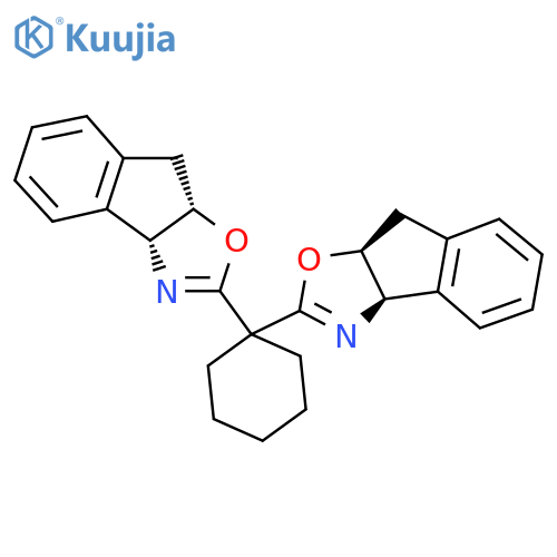 (3Ar,3a'R,8aS,8a'S)-2,2'-(Cyclohexane-1,1-diyl)bis(8,8a-dihydro-3aH-indeno[1,2-d]oxazole) structure