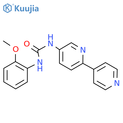 3-{[2,4'-bipyridine]-5-yl}-1-(2-methoxyphenyl)urea structure