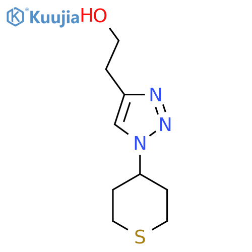 2-[1-(thian-4-yl)-1H-1,2,3-triazol-4-yl]ethan-1-ol structure