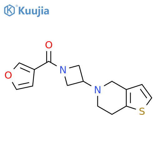 Methanone, [3-(6,7-dihydrothieno[3,2-c]pyridin-5(4H)-yl)-1-azetidinyl]-3-furanyl- structure