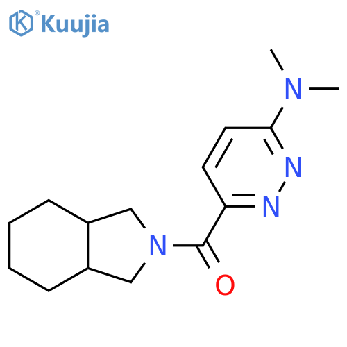 N,N-dimethyl-6-(octahydro-1H-isoindole-2-carbonyl)pyridazin-3-amine structure