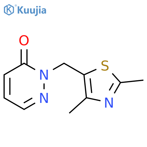 2-[(2,4-dimethyl-1,3-thiazol-5-yl)methyl]-2,3-dihydropyridazin-3-one structure
