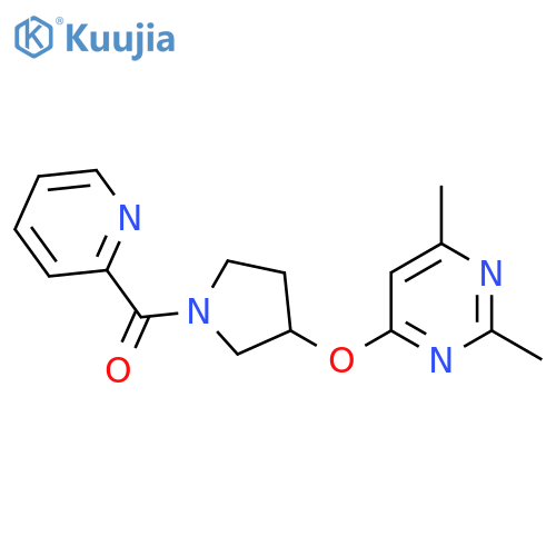 2,4-dimethyl-6-{1-(pyridine-2-carbonyl)pyrrolidin-3-yloxy}pyrimidine structure