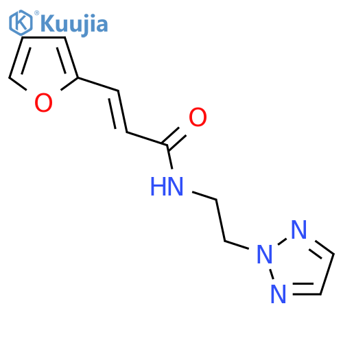 (2E)-3-(furan-2-yl)-N-2-(2H-1,2,3-triazol-2-yl)ethylprop-2-enamide structure