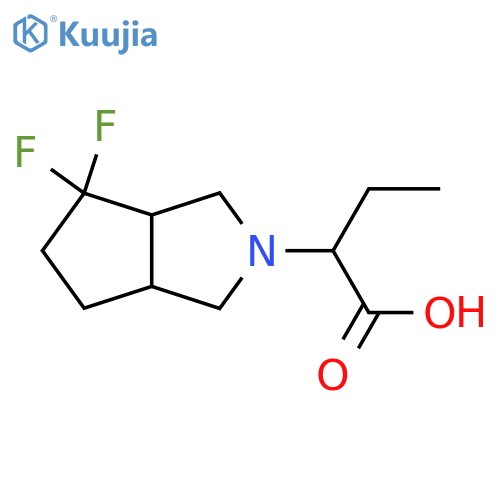 2-(4,4-difluorohexahydrocyclopenta[c]pyrrol-2(1H)-yl)butanoic acid structure