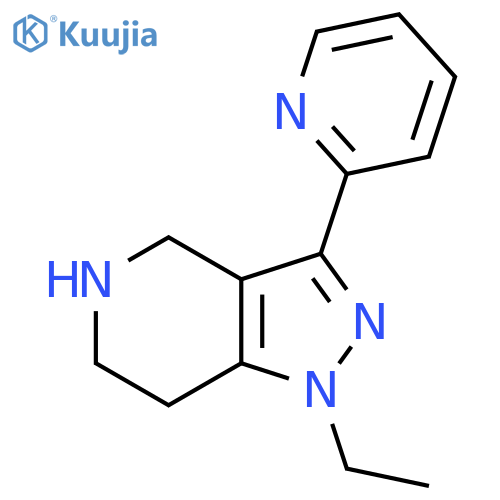1-ethyl-3-(pyridin-2-yl)-4,5,6,7-tetrahydro-1H-pyrazolo[4,3-c]pyridine structure