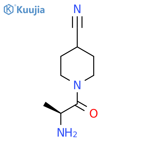 1-alanylpiperidine-4-carbonitrile structure