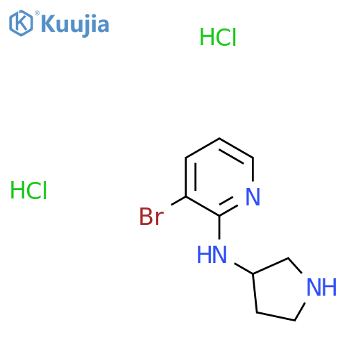 3-Bromo-N-(pyrrolidin-3-yl)pyridin-2-amine dihydrochloride structure