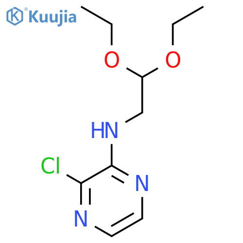 3-chloro-N-(2,2-diethoxyethyl)pyrazin-2-amine structure