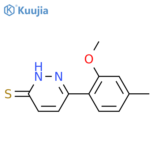 6-(2-Methoxy-4-methylphenyl)pyridazine-3-thiol structure