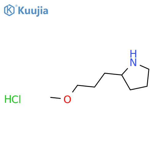 2-(3-Methoxypropyl)pyrrolidine hydrochloride structure