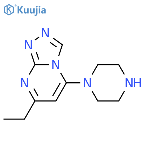 7-Ethyl-5-(piperazin-1-yl)-[1,2,4]triazolo[4,3-a]pyrimidine structure