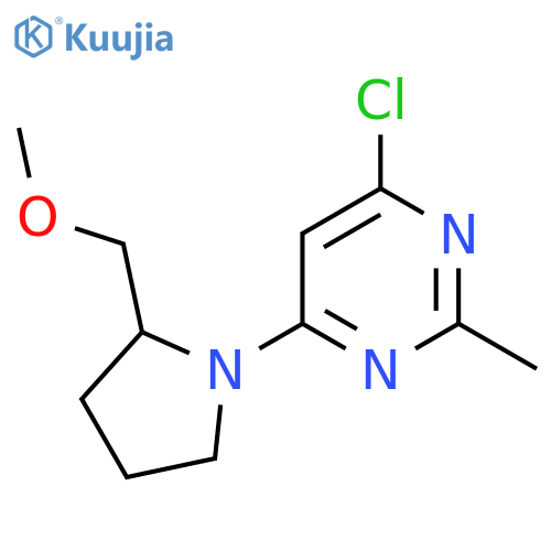 4-Chloro-6-(2-(methoxymethyl)pyrrolidin-1-yl)-2-methylpyrimidine structure