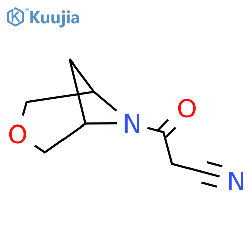 3-(3-Oxa-6-azabicyclo[3.1.1]heptan-6-yl)-3-oxopropanenitrile structure