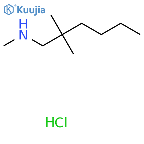 (2,2-Dimethylhexyl)(methyl)amine hydrochloride structure