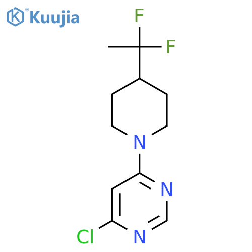 4-Chloro-6-(4-(1,1-difluoroethyl)piperidin-1-yl)pyrimidine structure